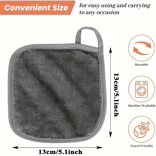 Reusable Microfiber Face Cloths for Effortless Makeup Removal - Eco-Friendly Skincare Solution