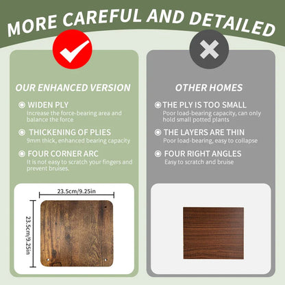 Wooden Plant Stand - Space-Saving Elegance for Flower Lovers