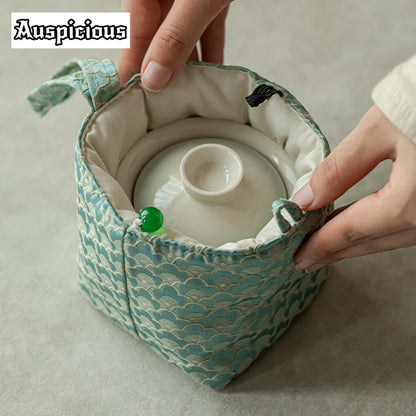 Elegante set da tè rosa sfumato per gli appassionati | Portatile & Elegante