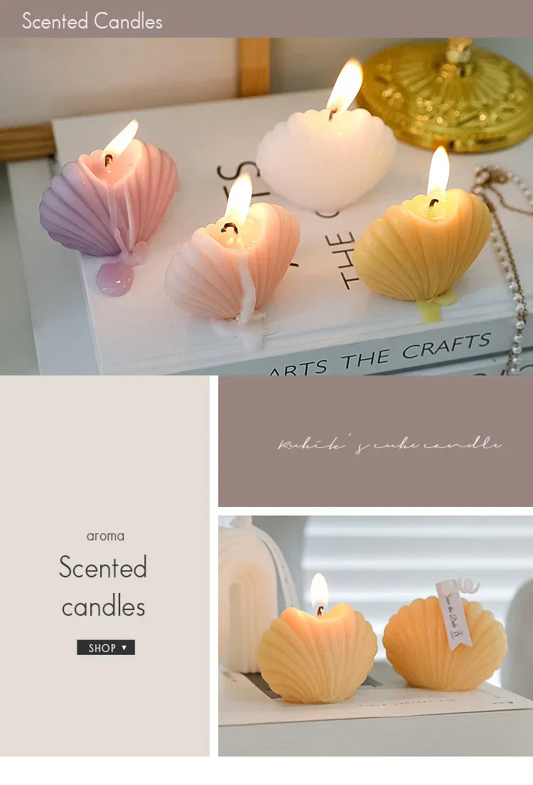 Handmade Shell Candle - Eco-Friendly Aromatherapy - Perfect Gift