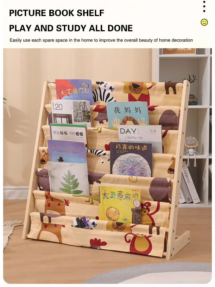 Wooden Kids Bookshelf – Stylish Storage for Young Readers!