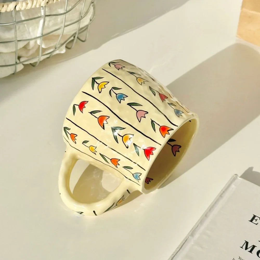 手工制作 380 毫升陶瓷杯 - 咖啡爱好者的时尚饮品