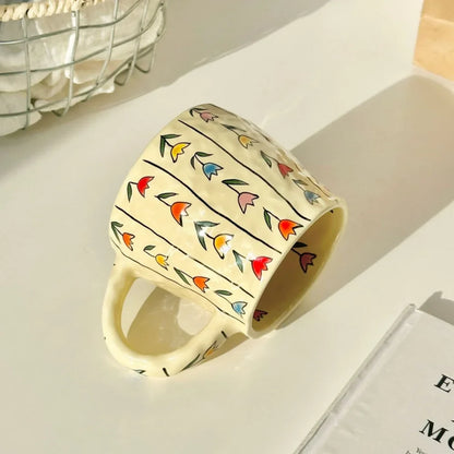 手工制作 380 毫升陶瓷杯 - 咖啡爱好者的时尚饮品