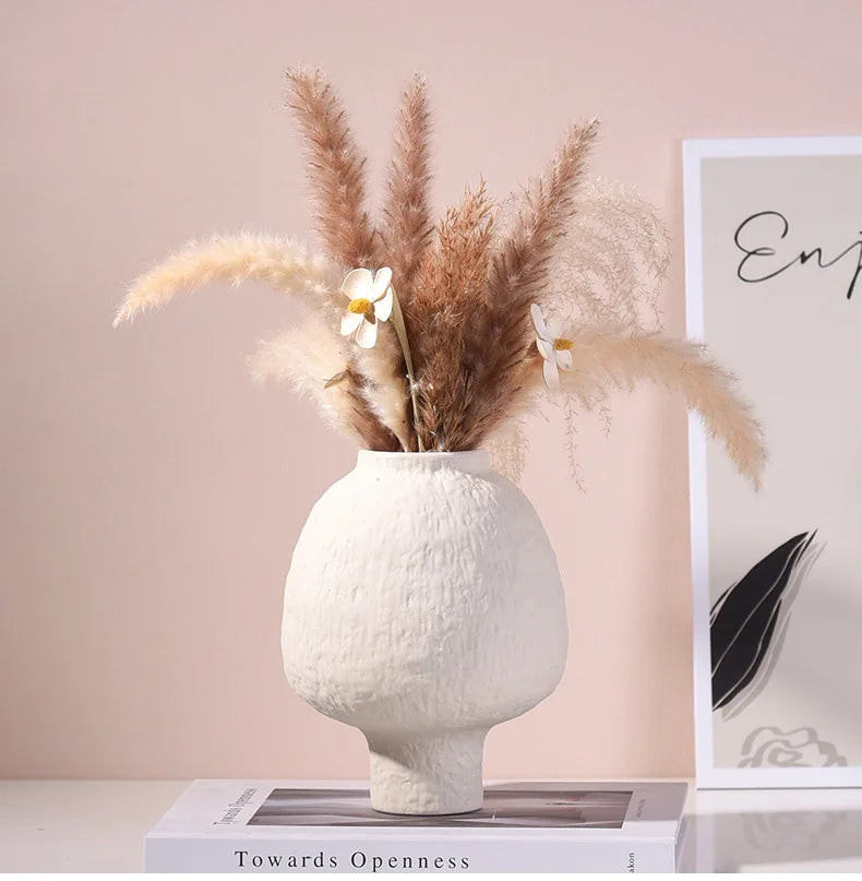 手工陶瓷花瓶 - 工匠优雅家居花艺