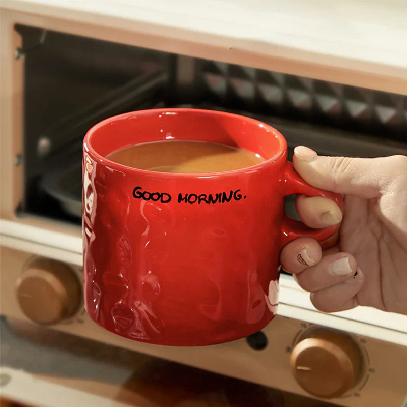 Caneca de cerâmica elegante de 550 ml – perfeita para amantes de café!