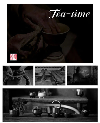 Conjunto de chá de viagem Cute Tiger - elegância portátil para amantes de chá