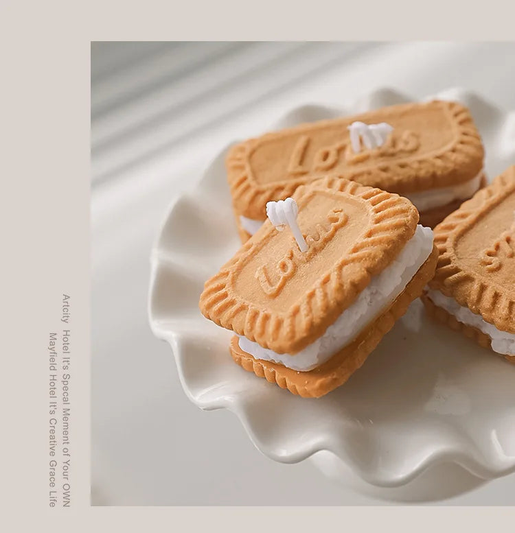 Vela de biscoito artesanal - aromaterapia aconchegante da [marca]