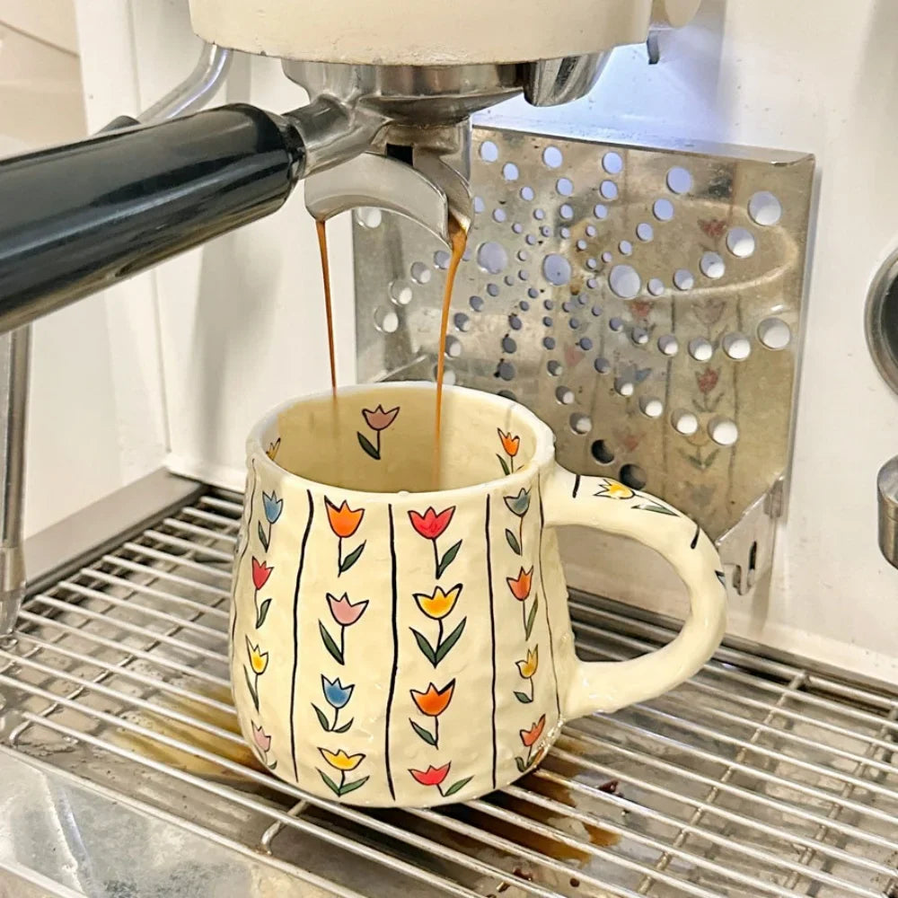 手工制作 380 毫升陶瓷杯 - 咖啡爱好者的时尚饮品