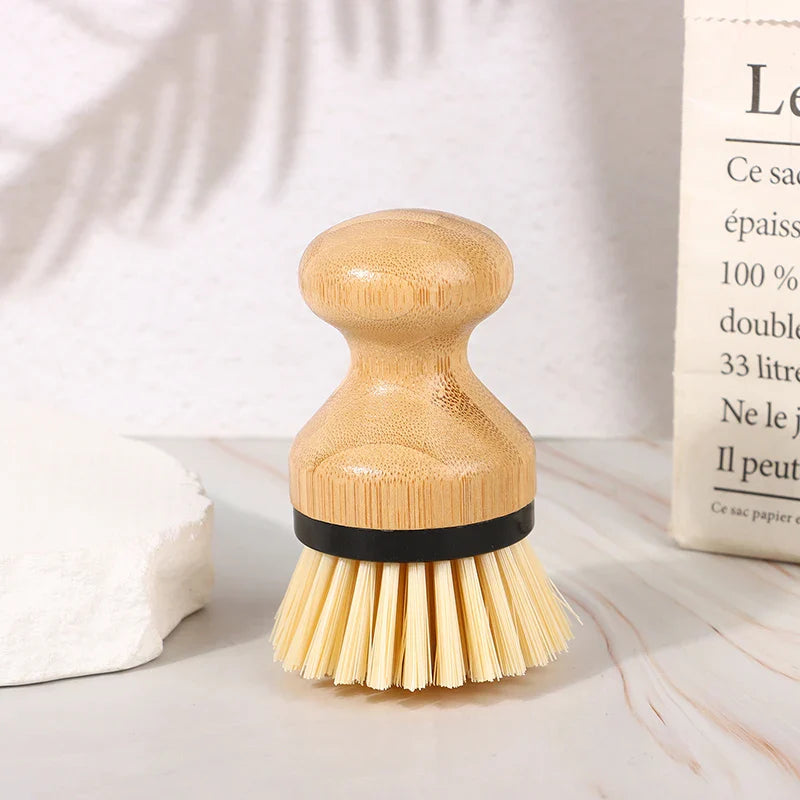 Eco-Friendly Bamboo Cleaning Brush for Effortless Kitchen Care