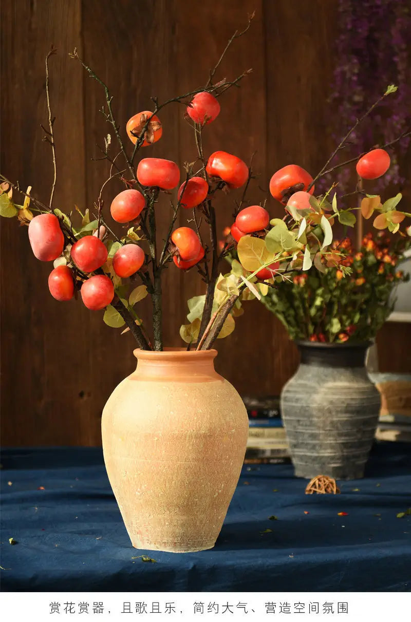手工陶瓷瓮花瓶 - 优雅的生活空间