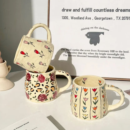 手工制作 380 毫升陶瓷杯 - 咖啡爱好者的时尚饮品