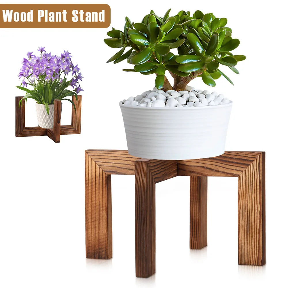 Stylish Wood Plant Stand for Elevating Indoor Greenery - Rooted Living
