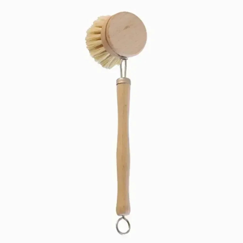 Eco-Friendly Bamboo Kitchen Brush - Effortless, Sustainable Clean