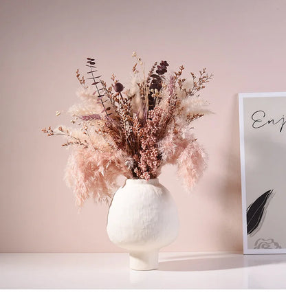 手工陶瓷花瓶 - 工匠优雅家居花艺