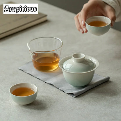 Elegante set da tè rosa sfumato per gli appassionati | Portatile & Elegante