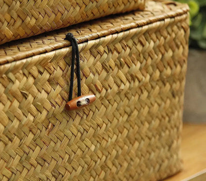 Handwoven Seagrass Storage Baskets Set - Stylish & Eco-Friendly