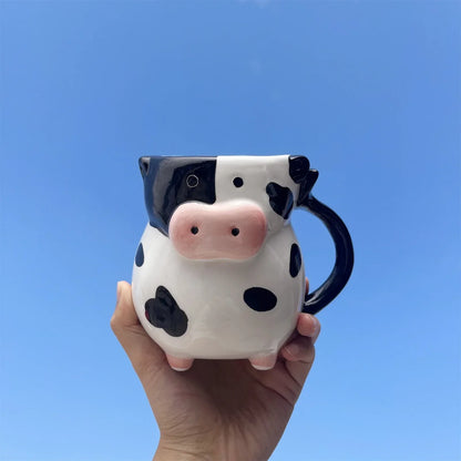 Cartoon Cow Mug - Whimsical Fun for Kids & Adults