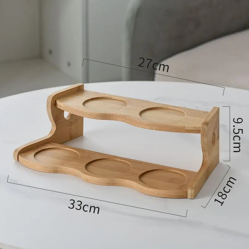 Suporte de madeira para plantas, banco para suporte de base para vaso de flores interno