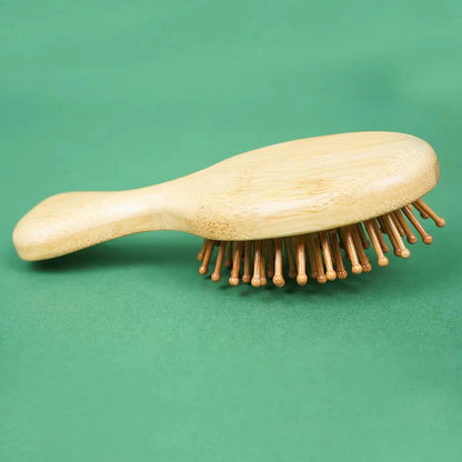 Eco-Friendly Bamboo Hair Brush - Gentle Detangler for All!