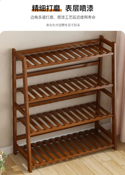 목재 범용 식물 선반 - 정원 스타일을 높여보세요!