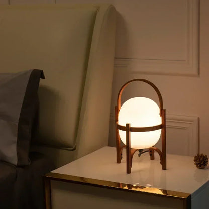 현대적인 대나무 플로어 램프 – 가정용 세련된 LED 조명