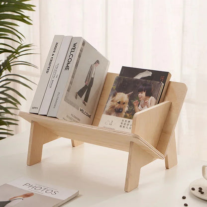 Irregular Wooden Kids' Bookshelf - Fun Organizer by [Brand Name]