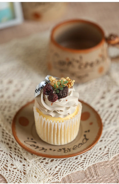 Handmade Retro Ceramic Mugs Set - Elegant Coffee & Tea Cups