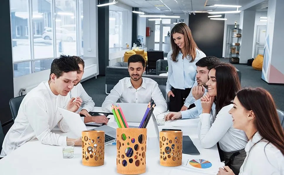 Porta-escovas de dentes ecológico em bambu | Tidy & Armazenamento elegante