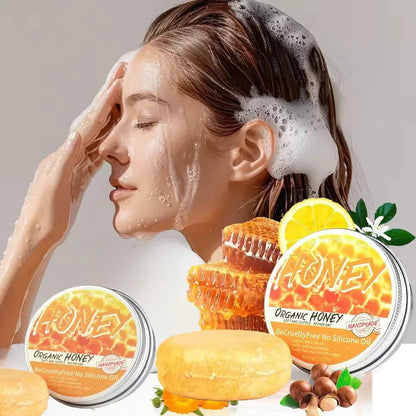 Shampooing au miel naturel - Cheveux doux et sans pellicules par Rooted Living