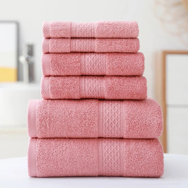 Luxurious Cotton Towel Set - Ultra Soft, Quick-Dry, Eco-Friendly