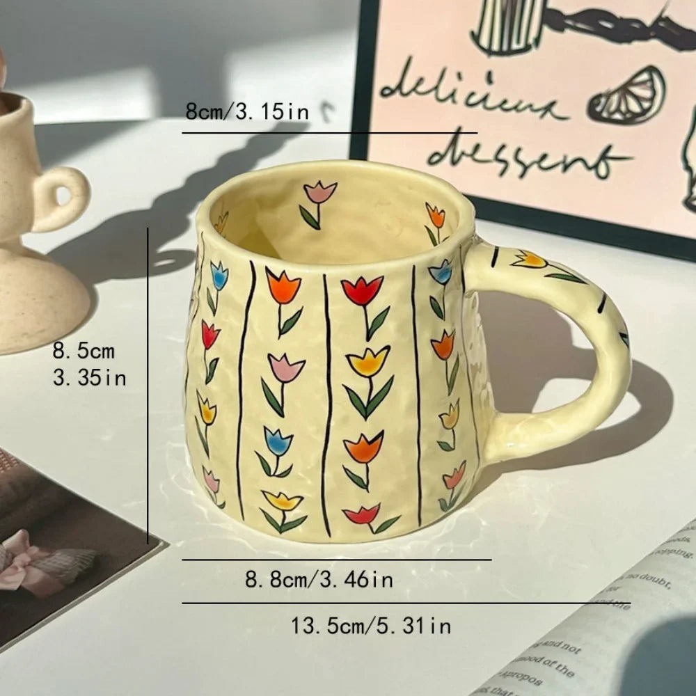 手工制作 380 毫升陶瓷杯 - 咖啡爱好者的时尚饮品