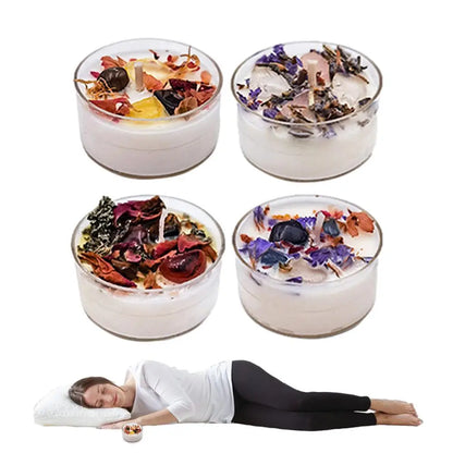 마음챙김 남성을 위한 편안한 소이 아로마테라피 캔들 세트