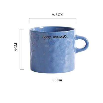 Caneca de cerâmica elegante de 550 ml – perfeita para amantes de café!