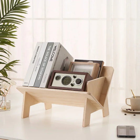 Irregular Wooden Kids' Bookshelf - Fun Organizer by [Brand Name]