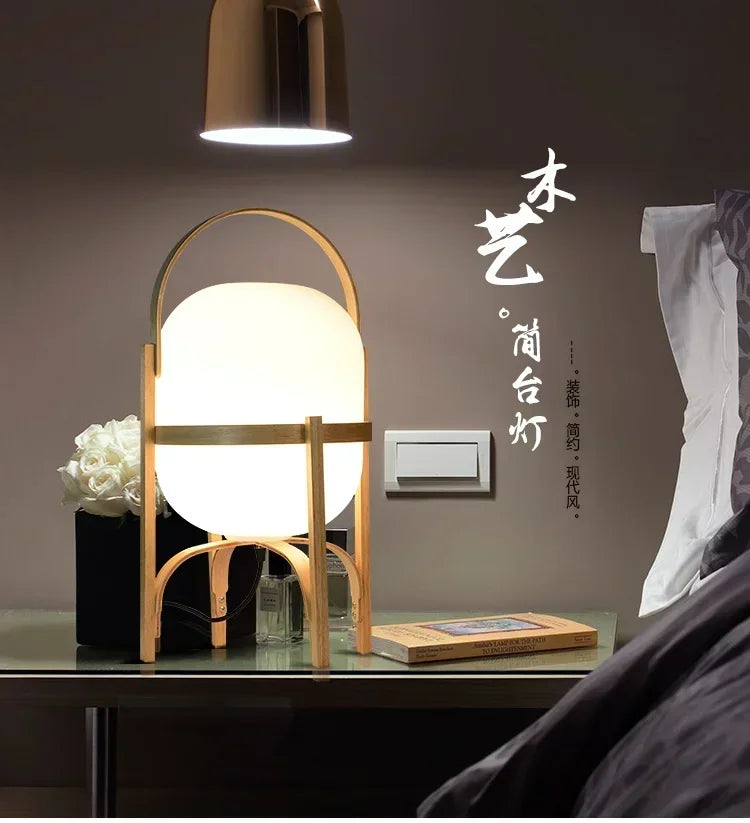 현대적인 대나무 플로어 램프 – 가정용 세련된 LED 조명