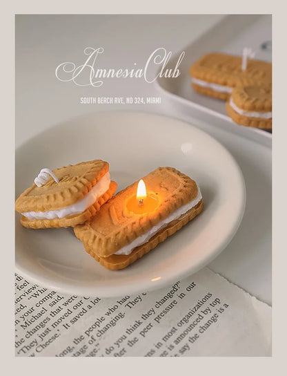 Vela de biscoito artesanal - aromaterapia aconchegante da [marca]
