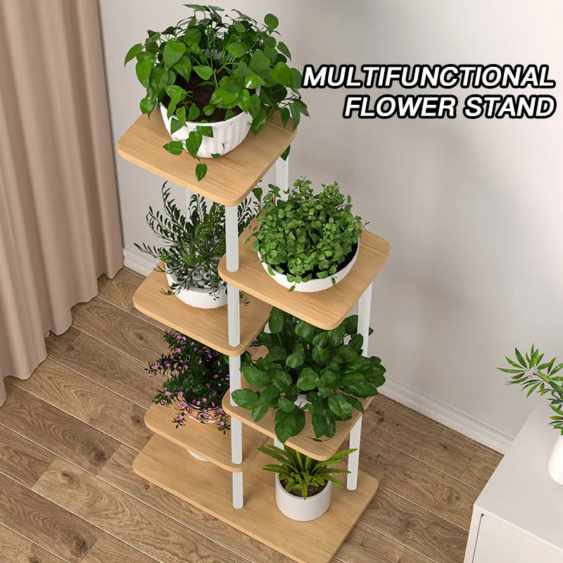 Wooden Plant Stand - Stylish 5/6/8 Tier Organizer for Garden Enthusiasts