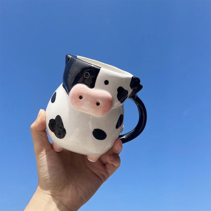 Cartoon Cow Mug - Whimsical Fun for Kids & Adults