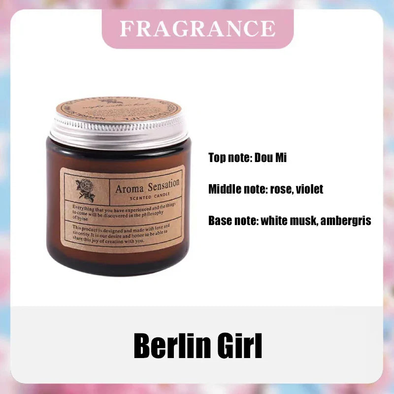 Smokeless Aromatic Soy Wax Candle - Elegant Home Décor Gift