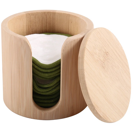 Reusable Bamboo Makeup Remover Pads - Ultra-Soft, Eco-Friendly, Gift Set With Vegan Bamboo Barrel