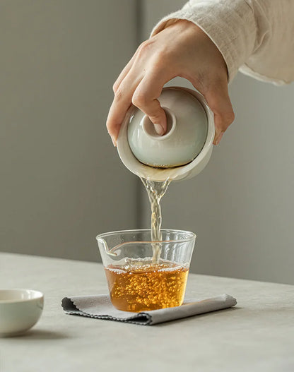 Elegante set da tè rosa sfumato per gli appassionati | Portatile & Elegante