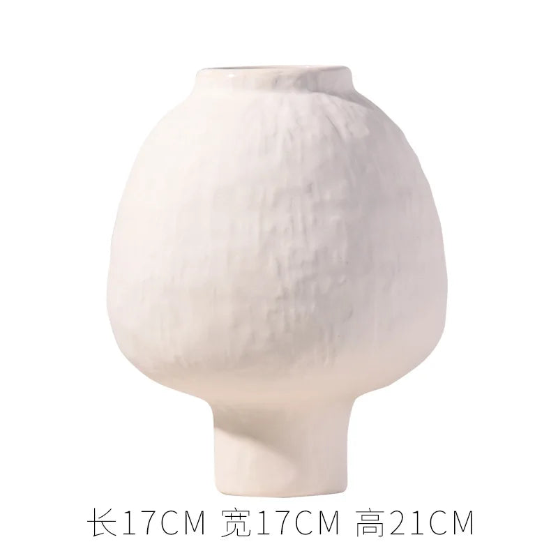 手工陶瓷花瓶 - 工匠优雅家居花艺