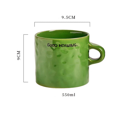 Caneca de cerâmica elegante de 550 ml – perfeita para amantes de café!