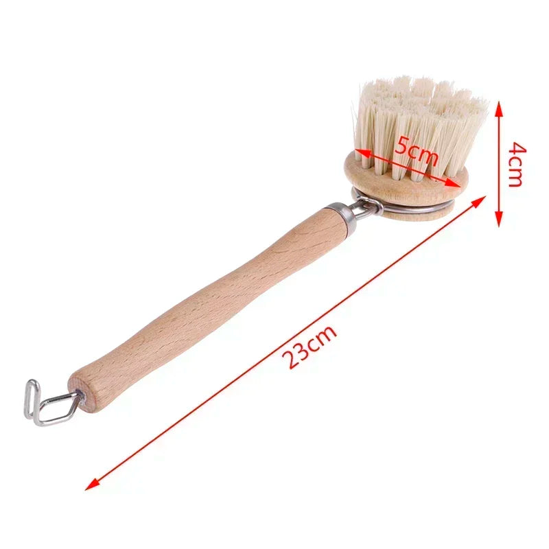 Eco-Friendly Bamboo Kitchen Brush - Effortless, Sustainable Clean