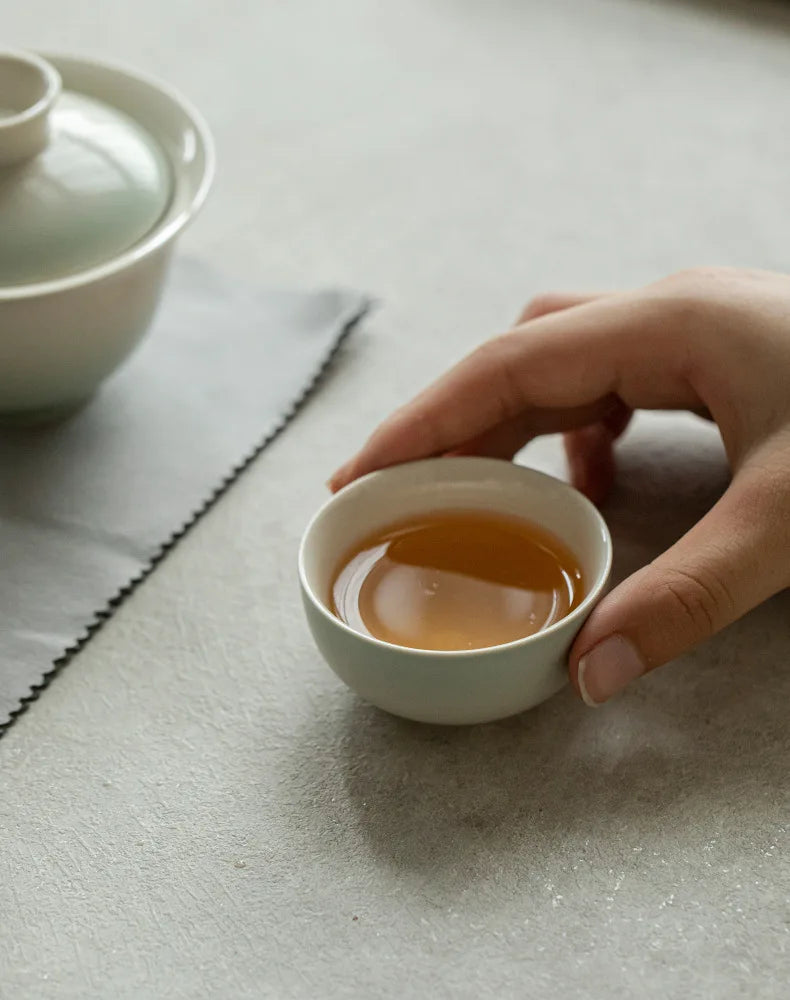 Elegante set da tè rosa sfumato per gli appassionati | Portatile & Elegante