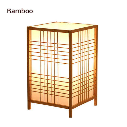 Bamboo Table Lamp: Warm Glow for Cozy Bedrooms & Studies
