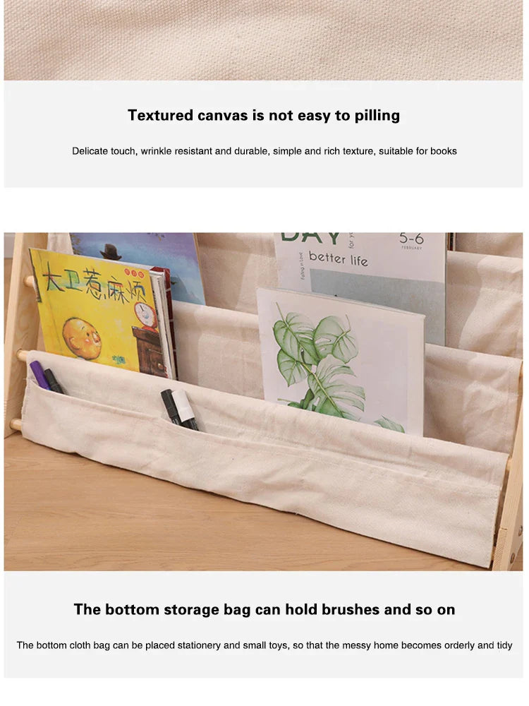 Wooden Kids Bookshelf – Stylish Storage for Young Readers!