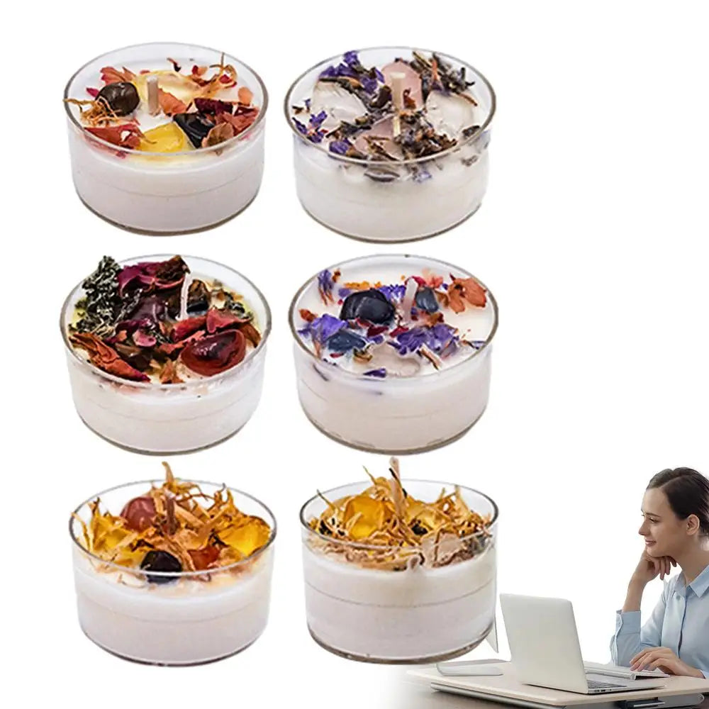 마음챙김 남성을 위한 편안한 소이 아로마테라피 캔들 세트