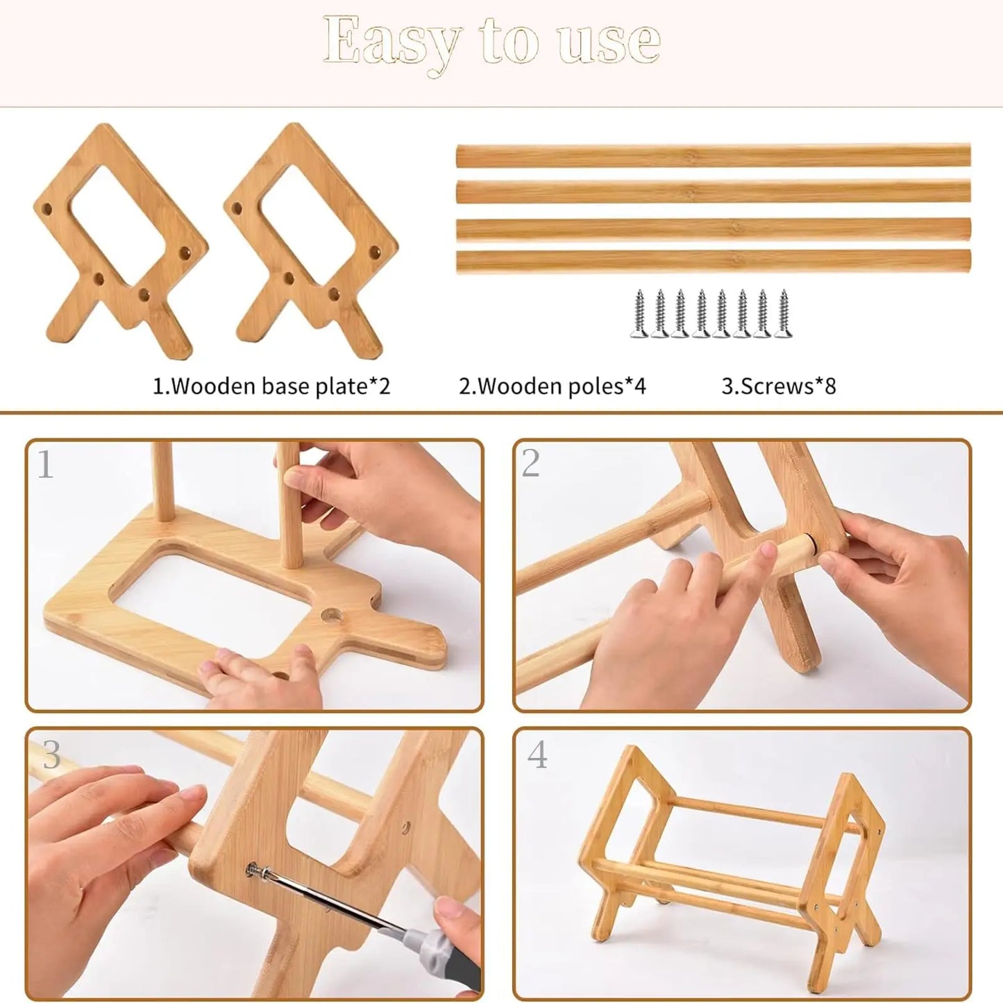 Estante de madeira compacta - armazenamento elegante para estudantes & Lar