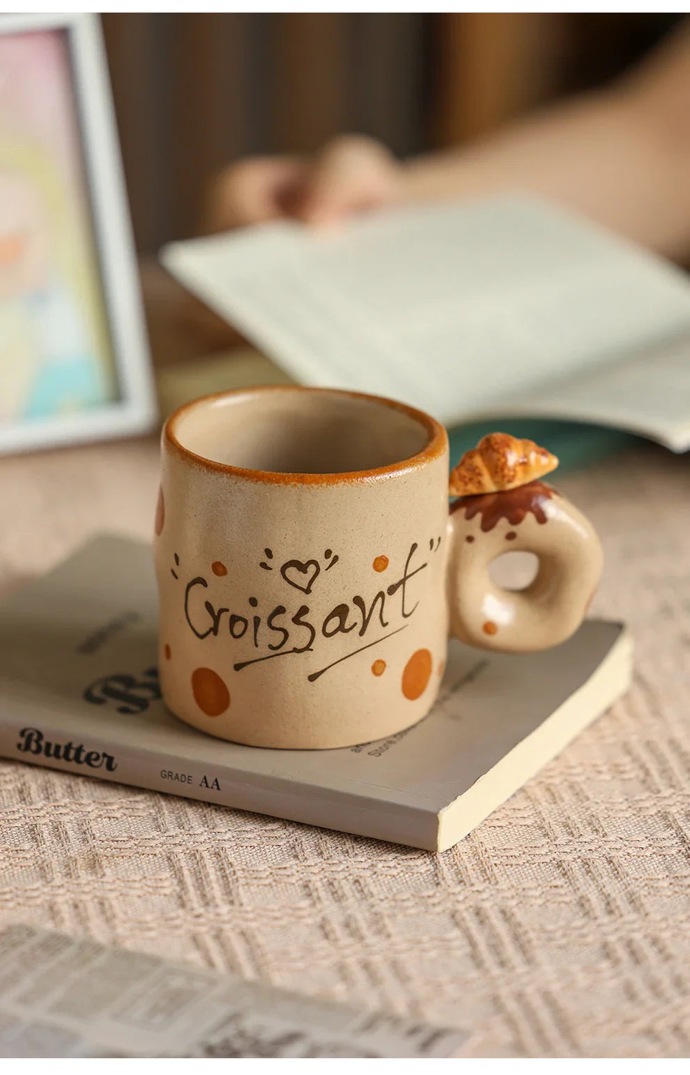 Handmade Retro Ceramic Mugs Set - Elegant Coffee & Tea Cups